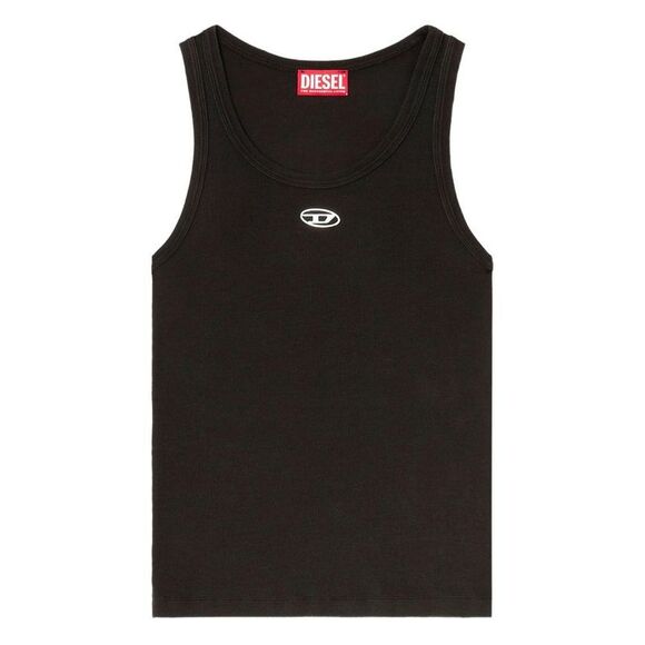 DIESEL Tops - DIESEL Women's Cropped Ribbed Scoop Neck T-Shirt Women BLACK T-Shirts & Tops